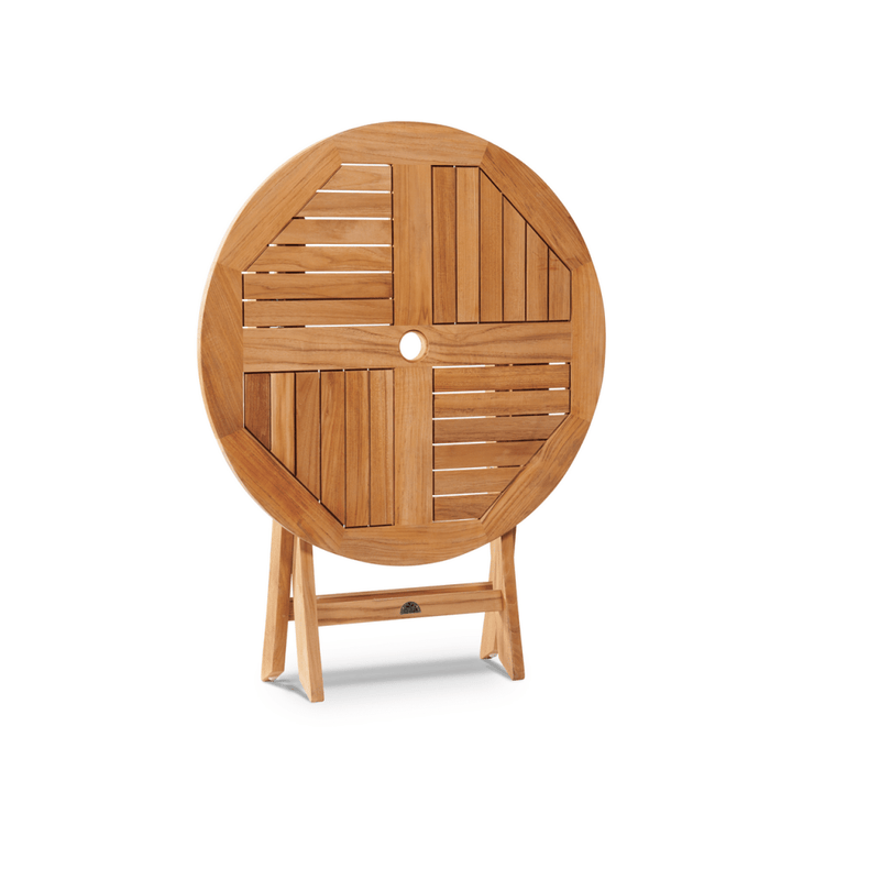Stella Durable Teak Patio Round Bistro Set 3PC - LOOMLAN - HiTeak - Outdoor Bistro Sets