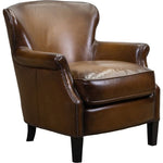 Stella Luxurious Leather Comfort Chair - LOOMLAN - Olivia + Quinn - Club Chairs