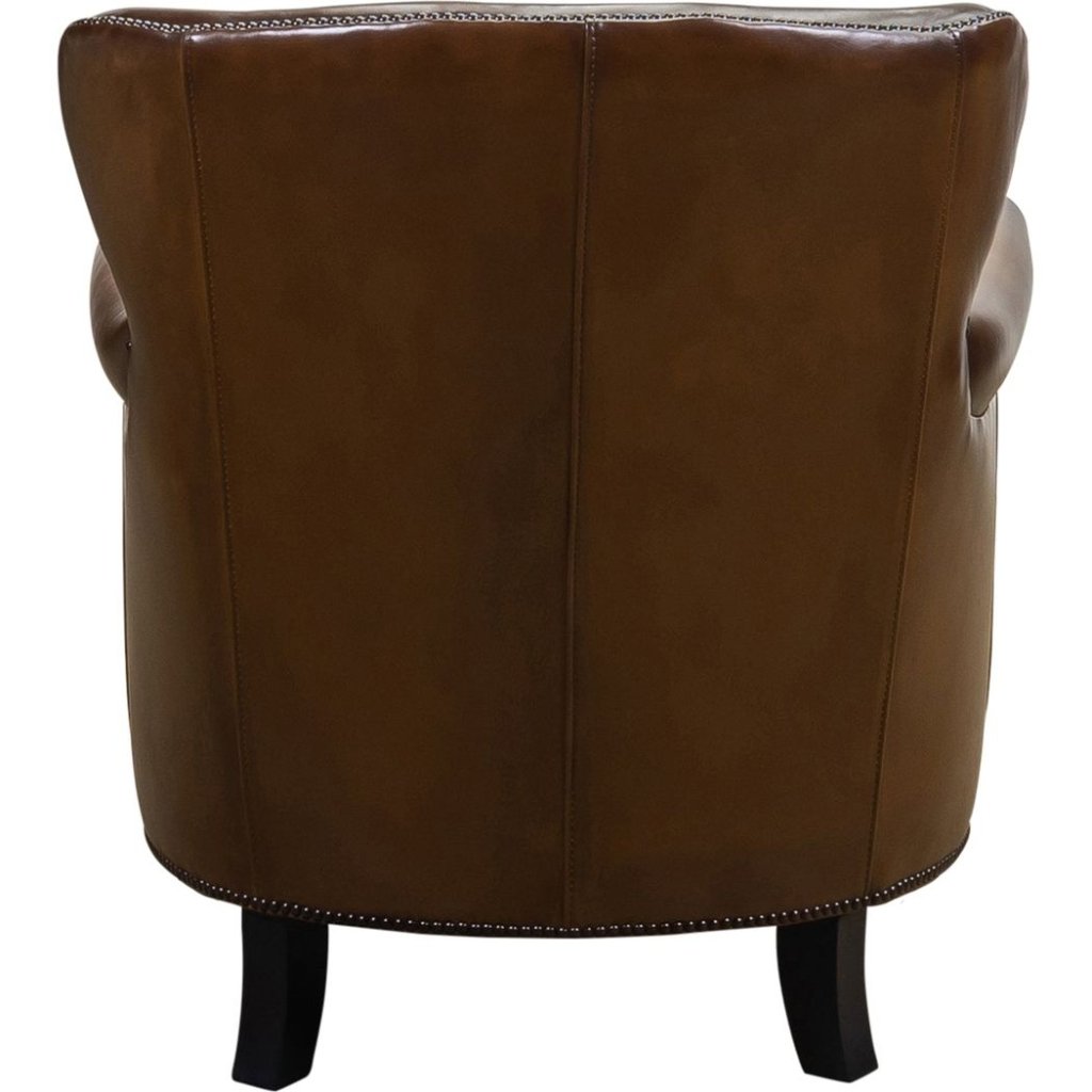 Stella Luxurious Leather Comfort Chair - LOOMLAN - Olivia + Quinn - Club Chairs