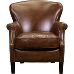 Stella Luxurious Leather Comfort Chair - LOOMLAN - Olivia + Quinn - Club Chairs