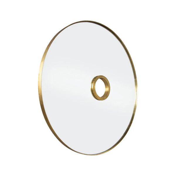 Stevenson Metal Framed Round Wall Mirror - LOOMLAN - Furniture Classics - Wall Mirrors