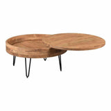 Storage Coffee Table Natural Mid - Century - LOOMLAN - Moe's Home - Coffee Tables