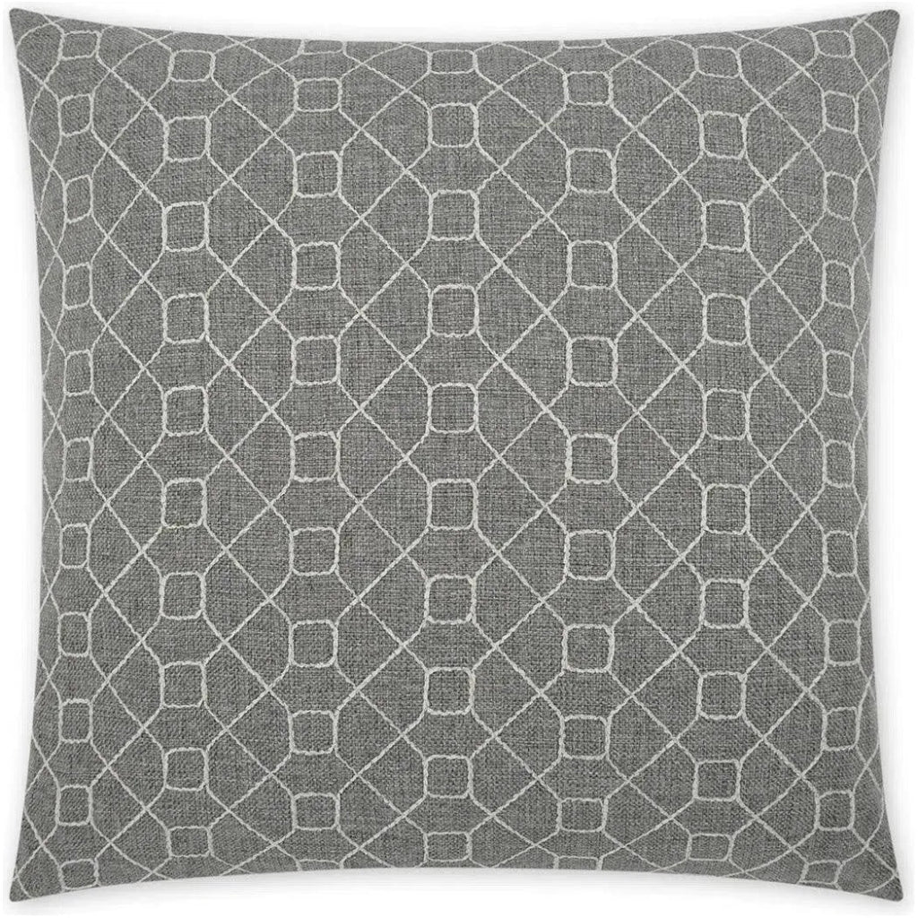 Stornoway Grey Geometric Grey Large Throw Pillow Insert - LOOMLAN - D.V. Kap - Throw Pillows