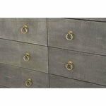 Strand Gray Shagreen 6 - Drawer Double Dresser - LOOMLAN - Essentials For Living - Dressers