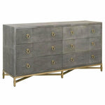 Strand Gray Shagreen 6 - Drawer Double Dresser - LOOMLAN - Essentials For Living - Dressers