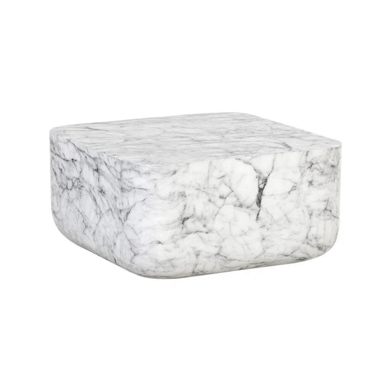 Strut Concrete Outdoor Square Coffee Table - LOOMLAN - SUNPAN - Outdoor Coffee Tables