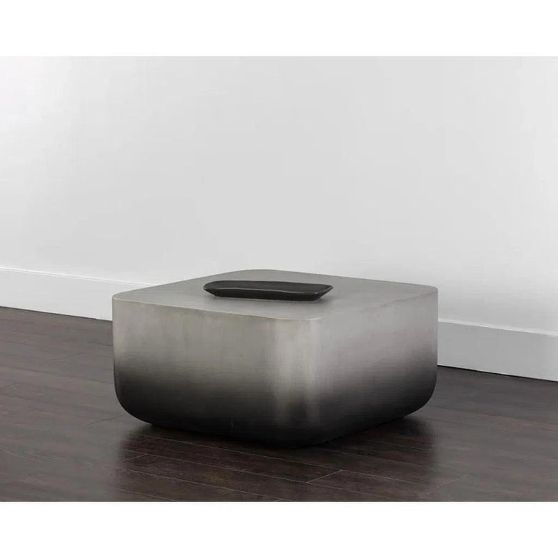 Strut Concrete Outdoor Square Coffee Table - LOOMLAN - SUNPAN - Outdoor Coffee Tables