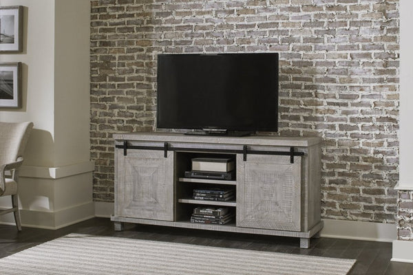 Studio 20 Wooden Grey Entertainment Console - LOOMLAN - Palmetto Home - TV Stands & Media Centers