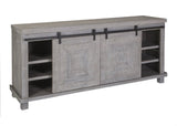 Studio 20 Wooden Grey Entertainment Console - LOOMLAN - Palmetto Home - TV Stands & Media Centers