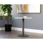 Suki Bistro Table - White Marble Top Dining - LOOMLAN - SUNPAN - Dining Tables