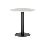 Suki Bistro Table - White Marble Top Dining - LOOMLAN - SUNPAN - Dining Tables