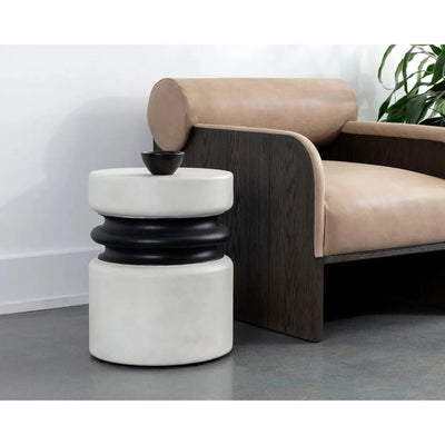 Sumie End Table Contemporary Concrete Finish - LOOMLAN - SUNPAN - Side Tables