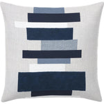 Summon Indigo Double Side Outdoor Pillow - LOOMLAN - Earnest Collection - Outdoor Pillows