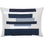 Summon Indigo Double Side Outdoor Pillow - LOOMLAN - Earnest Collection - Outdoor Pillows