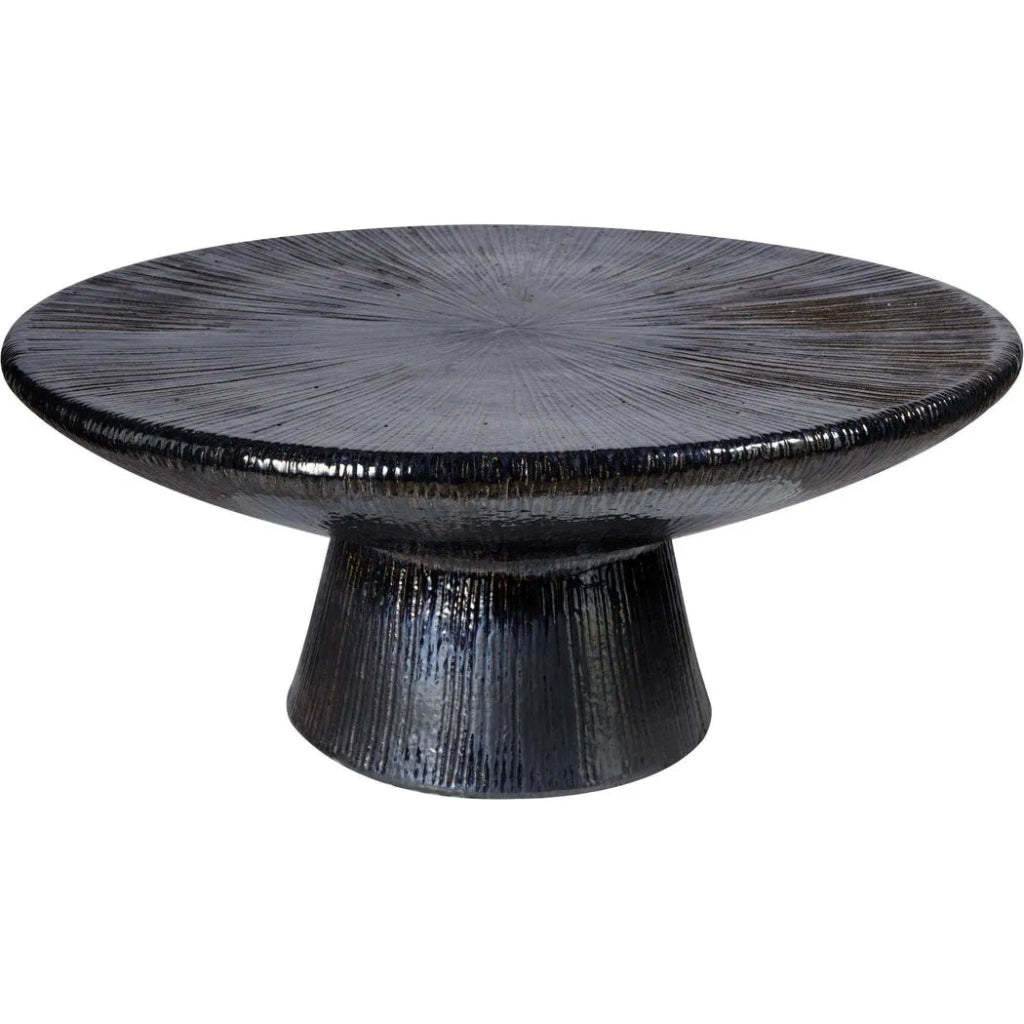 Sunburst Cocktail Table - Black Outdoor Coffee Table - LOOMLAN - Seasonal Living - Outdoor Coffee Tables