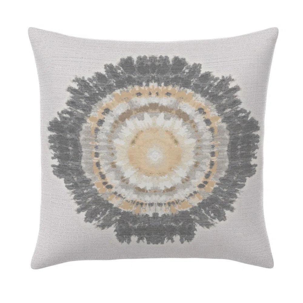 Sunburst Oyster Handmade Outdoor Pillow - LOOMLAN - Earnest Collection - Outdoor Pillows