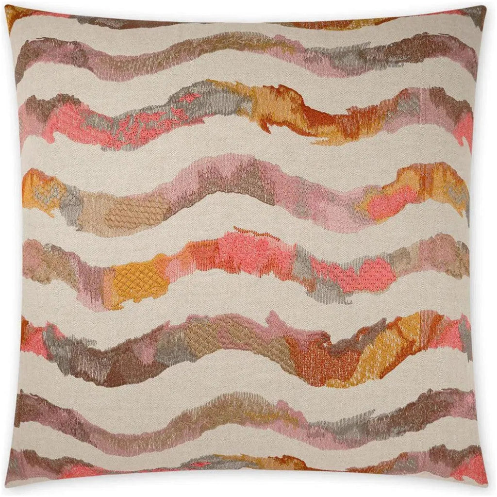 Surny Abstract Blush Large Throw Pillow Insert - LOOMLAN - D.V. Kap - Throw Pillows