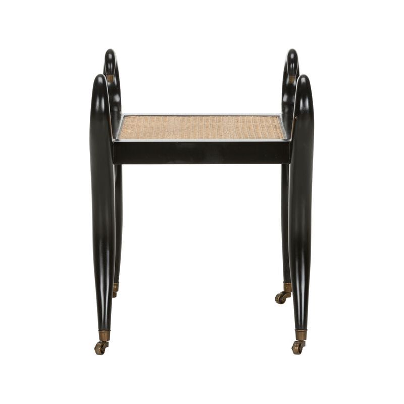 Swan Vanity Black Bedroom Bench - LOOMLAN - Chelsea House - Bedroom Benches