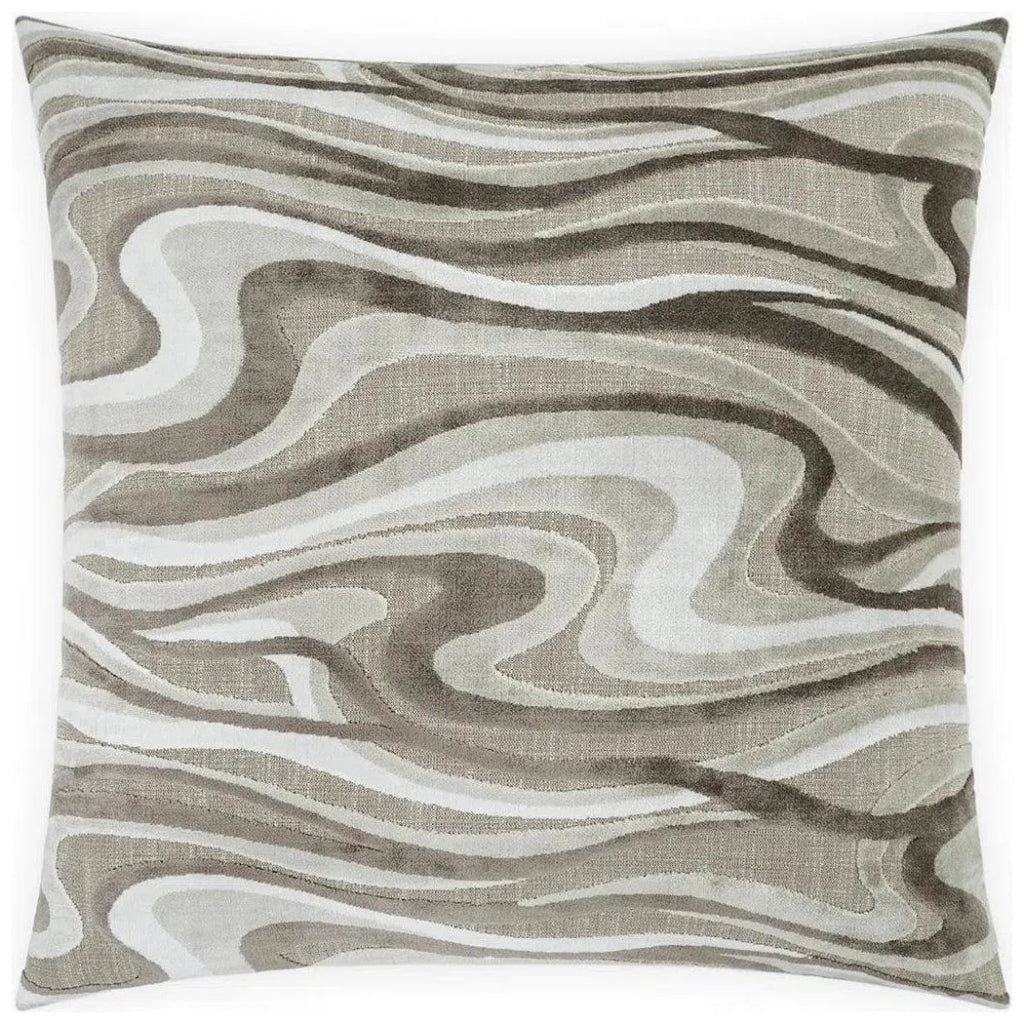 Sway Travertine Brown Throw Pillow Insert - LOOMLAN - D.V. Kap - Throw Pillows