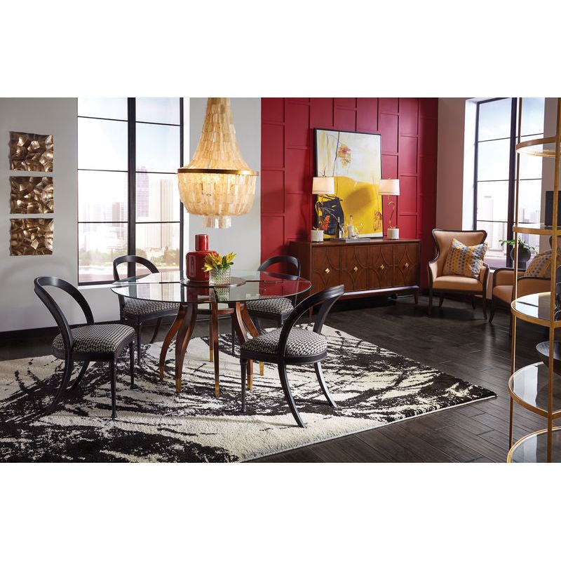 Swirl Credenza Brass And Stone Table Lamp - LOOMLAN - Wildwood - Table Lamps