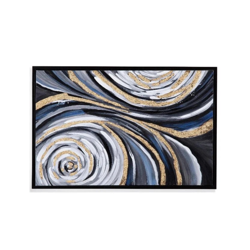 Swirl Multicolor Wall Art - LOOMLAN - Bassett Mirror - Canvas Art