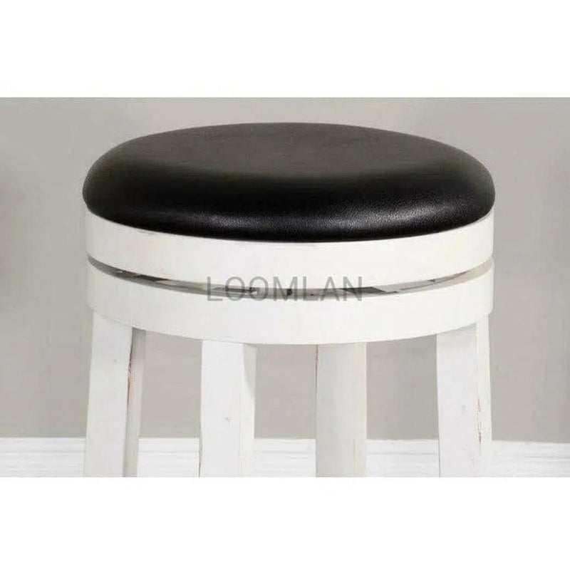 Swivel Backless Counter Height Chair - LOOMLAN - Sunny D - Counter Stools