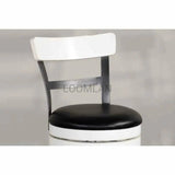 Swivel Counter StoolBlack Leather Seat - LOOMLAN - Sunny D - Counter Stools