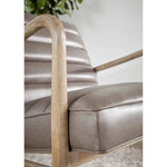 Tahoe Club Chair Gray Upholstery & Oak Wood - LOOMLAN - Essentials For Living - Accent Chairs