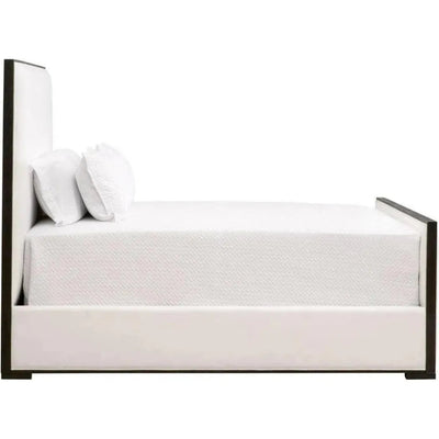 Tailor Fabric White Stain Resistant Bed - LOOMLAN - Essentials For Living - Beds