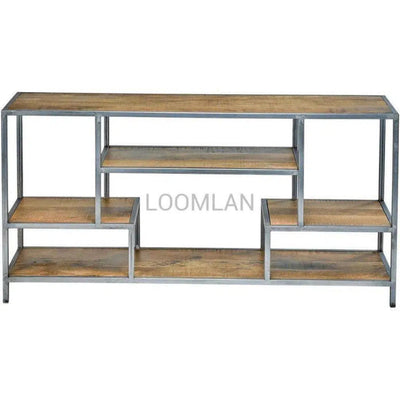 Tall Narrow Free Standing Staggered Etagere - LOOMLAN - LOOMLAN - Etageres