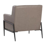 Talula Lounge Chair Alpine Grey Leather - LOOMLAN - SUNPAN - Club Chairs