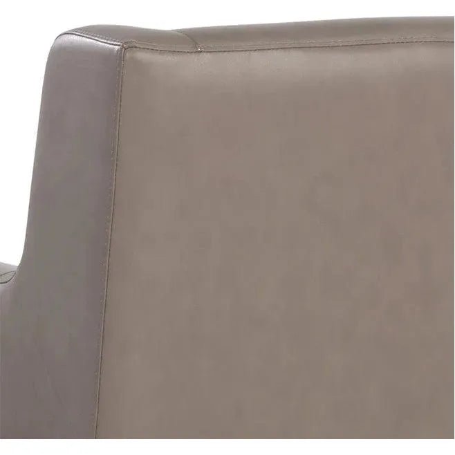 Talula Lounge Chair Alpine Grey Leather - LOOMLAN - SUNPAN - Club Chairs