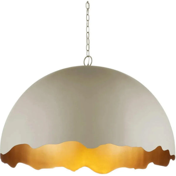 Tamago Iron Gold Pendant - LOOMLAN - Currey & Co - Pendants