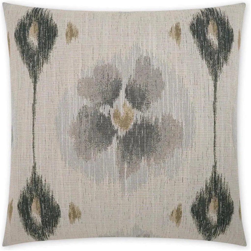 Tamarix Charcoal Floral Taupe Large Throw Pillow Insert - LOOMLAN - D.V. Kap - Throw Pillows