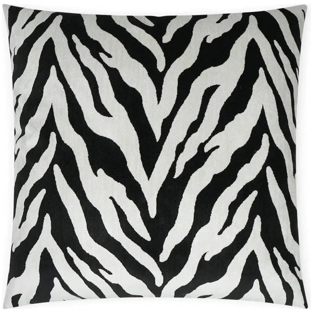 Tanja Ebony Animal Black Large Throw Pillow Insert - LOOMLAN - D.V. Kap - Throw Pillows