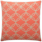 Tanjib Salmon Red Throw Pillow With Insert - LOOMLAN - D.V. Kap - Throw Pillows