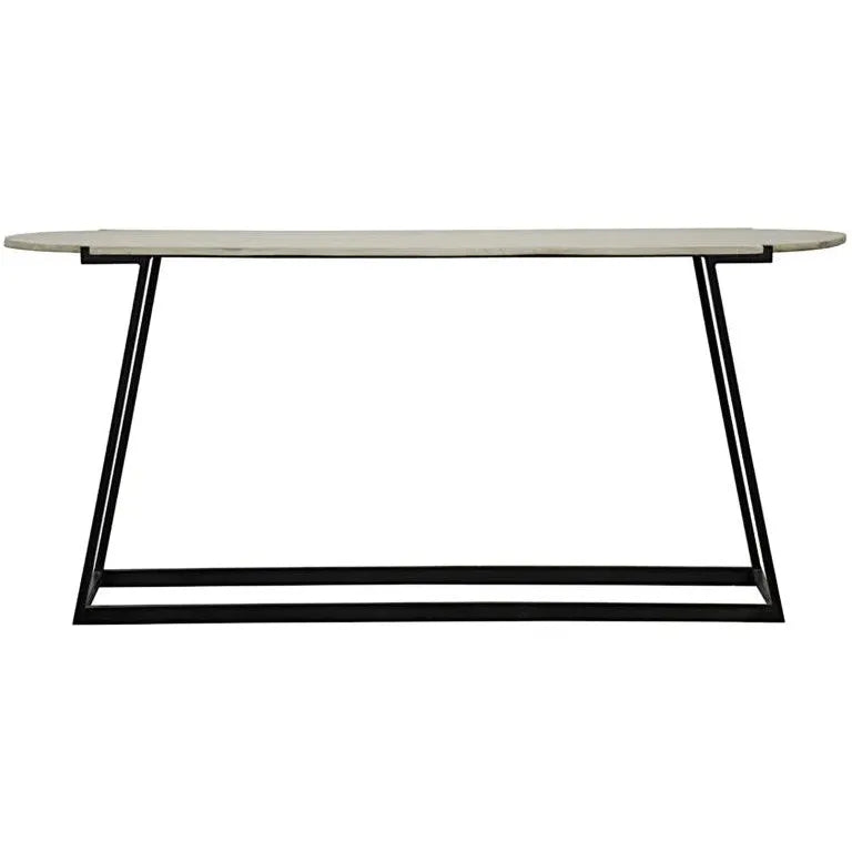 Tansy Wooden Oval Console Table - LOOMLAN - CFC - Console Tables