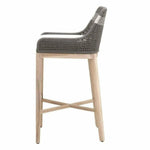 Tapestry Outdoor Barstool Flat Rope Sustainable Teak - LOOMLAN - Essentials For Living - Outdoor Bar Stools