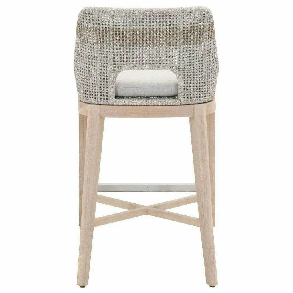 Tapestry Outdoor Barstool Rope & Teak - LOOMLAN - Essentials For Living - Outdoor Bar Stools