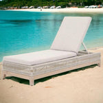 Tapestry Outdoor Chaise Lounge Teak Wood and Rope - LOOMLAN - Essentials For Living - Outdoor Chaises