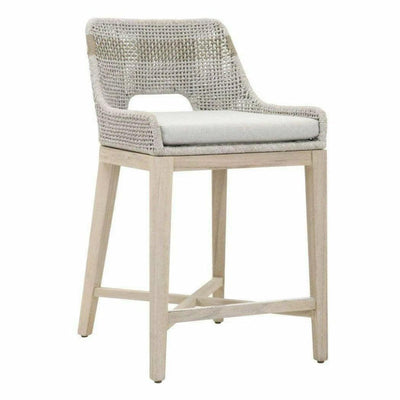 Tapestry Outdoor Counter Stool Rope & Teak - LOOMLAN - Essentials For Living - Outdoor Counter Stools