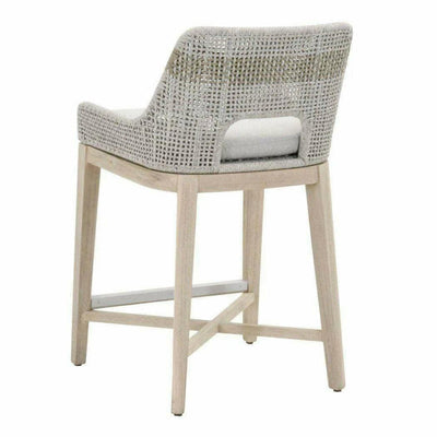 Tapestry Outdoor Counter Stool Rope & Teak - LOOMLAN - Essentials For Living - Outdoor Counter Stools