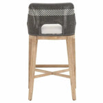 Tapestry Wood Frame Dove Rope Barstool - LOOMLAN - Essentials For Living - Bar Stools