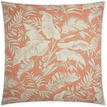 Taranto Coral Floral Salmon Large Throw Pillow Insert - LOOMLAN - D.V. Kap - Throw Pillows