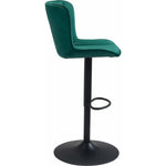 Tarley Green Barstool Adjustable Height - LOOMLAN - Zuo Modern - Bar Stools