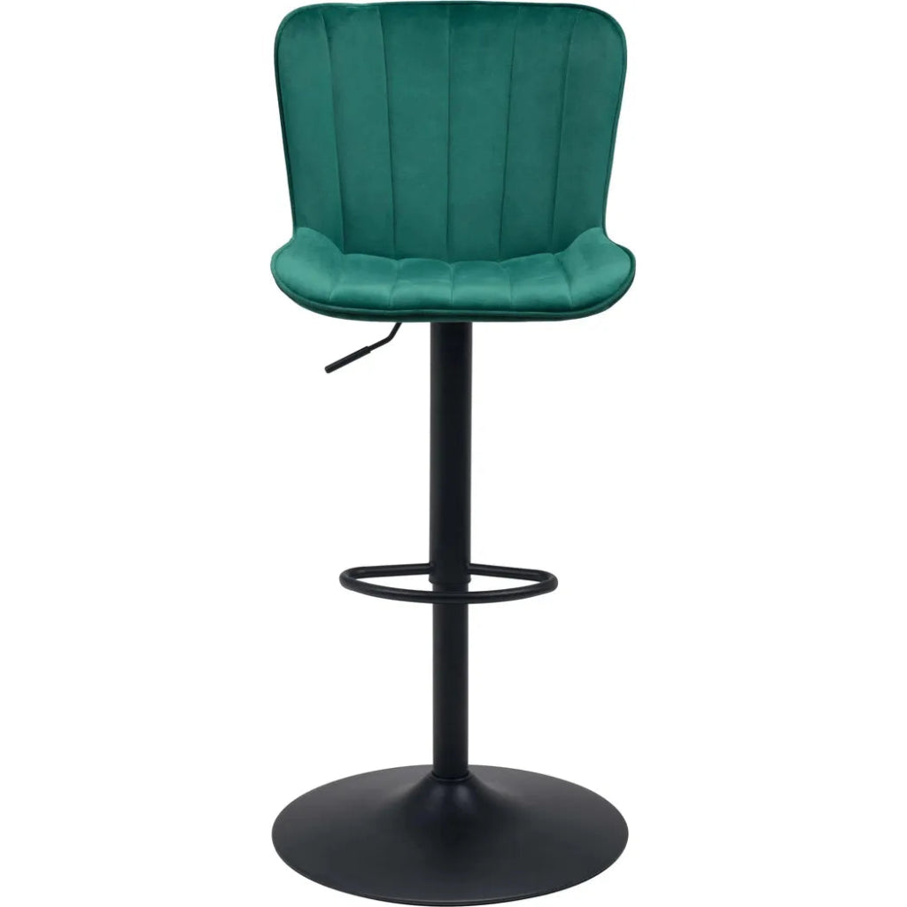 Tarley Green Barstool Adjustable Height - LOOMLAN - Zuo Modern - Bar Stools