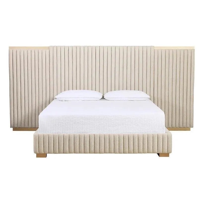 Tarrant King Bed Style With Gold Steel Legs - LOOMLAN - SUNPAN - Beds