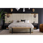 Tarrant King Bed Style With Gold Steel Legs - LOOMLAN - SUNPAN - Beds