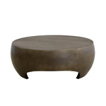 Tarsus Concrete Outdoor Round Coffee Table - LOOMLAN - SUNPAN - Outdoor Coffee Tables