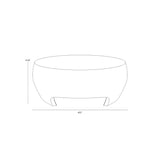 Tarsus Concrete Outdoor Round Coffee Table - LOOMLAN - SUNPAN - Outdoor Coffee Tables